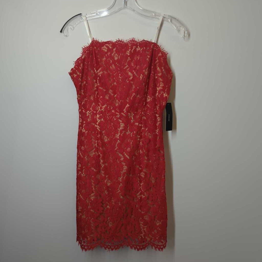Lulus Dress L Lace/Red
