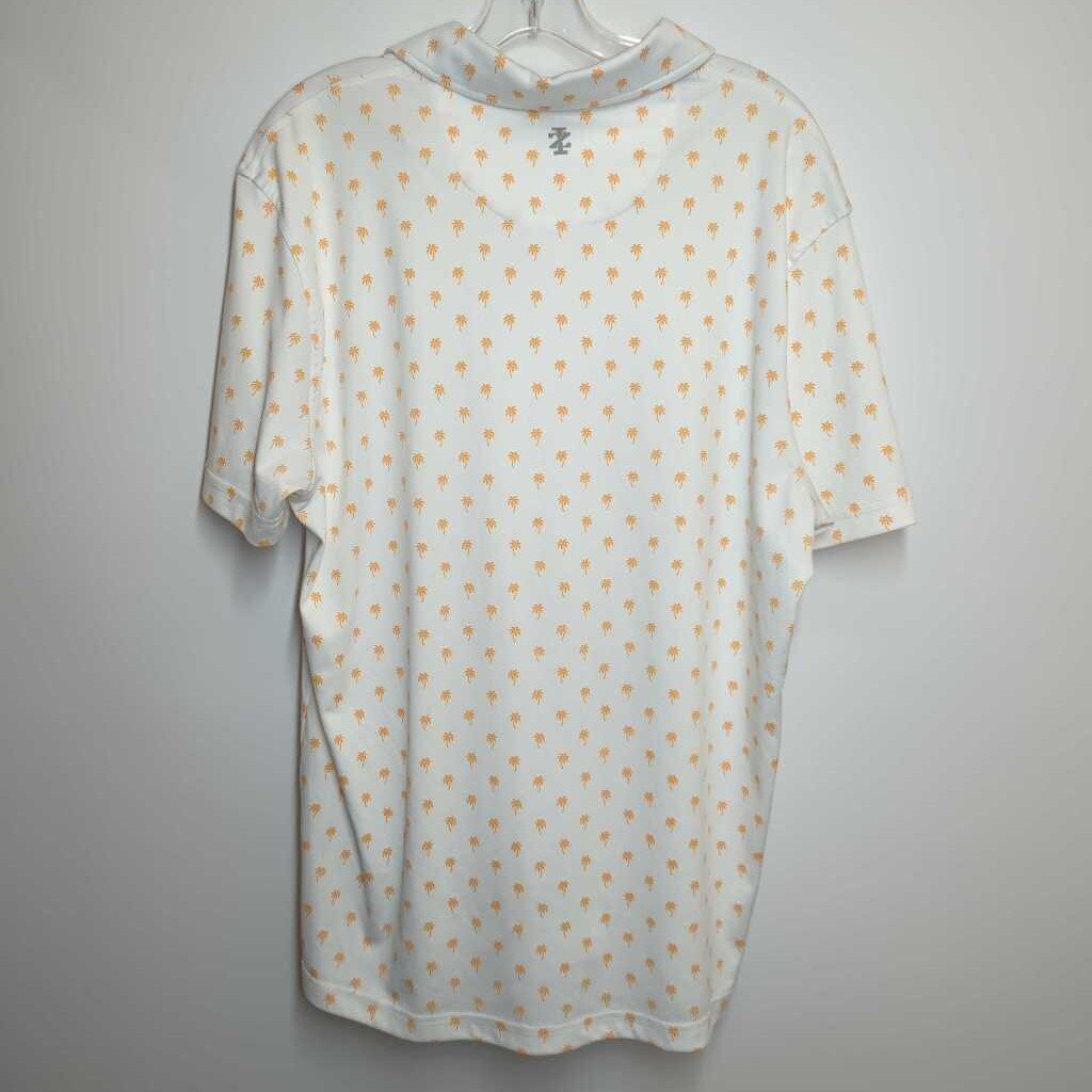 IZOD Athletic Tops Men's L White/Orange