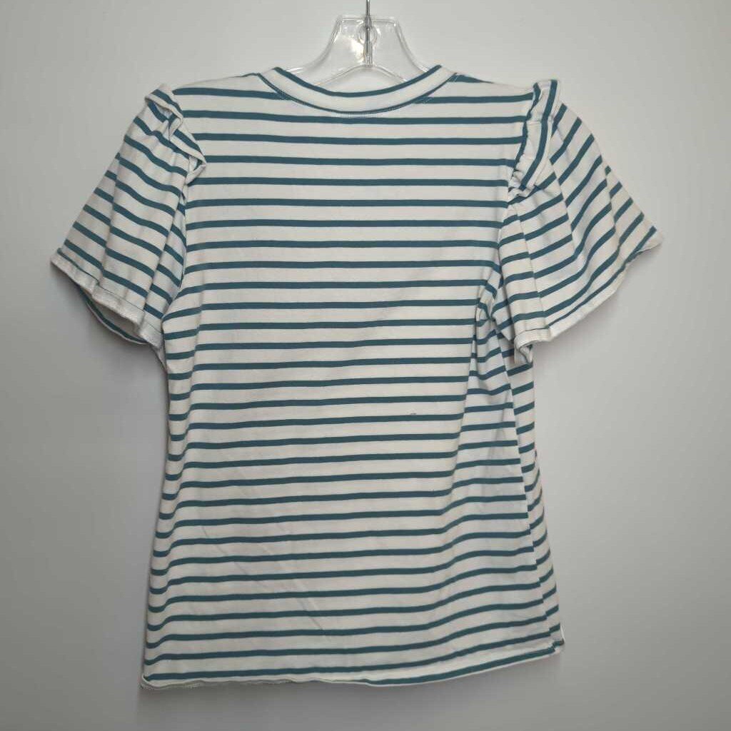 Betsey's Boutique Shop Shirt S Blue/White