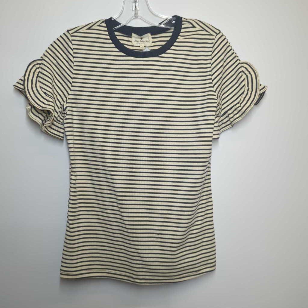Betsey's Boutique Shop Shirt S Black/Cream