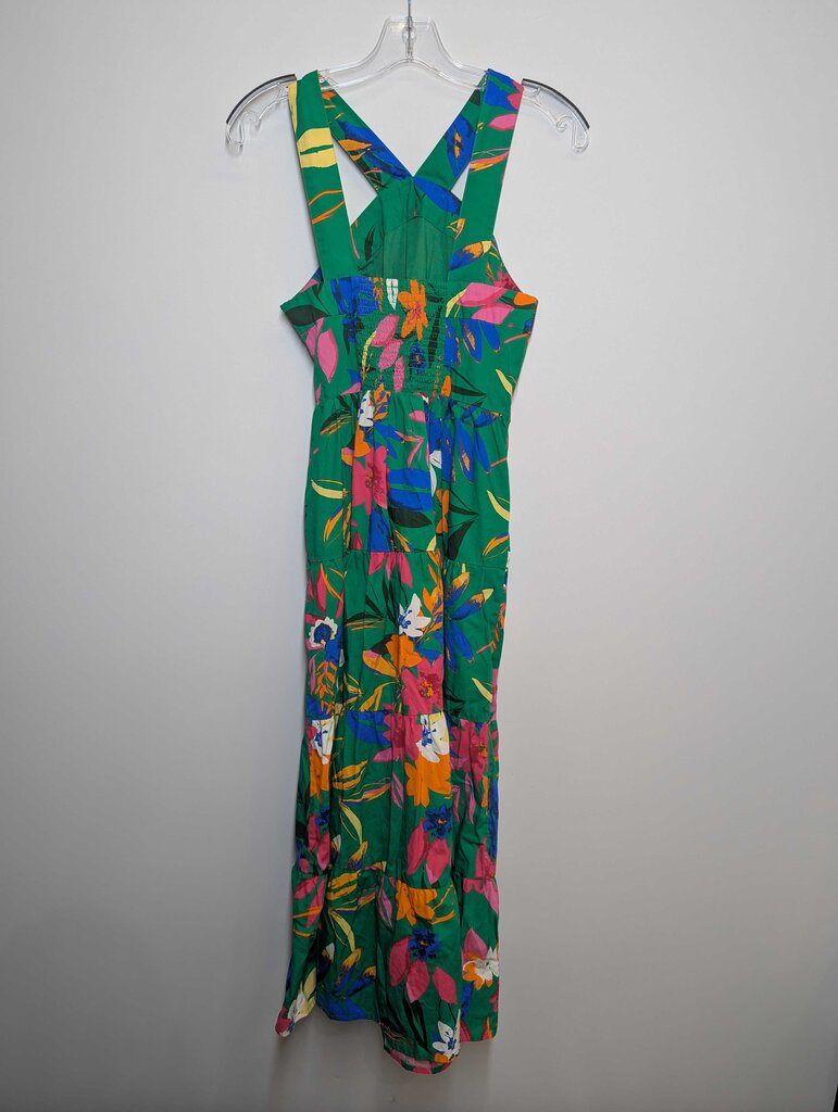 J. Crew Dress S Green/Floral