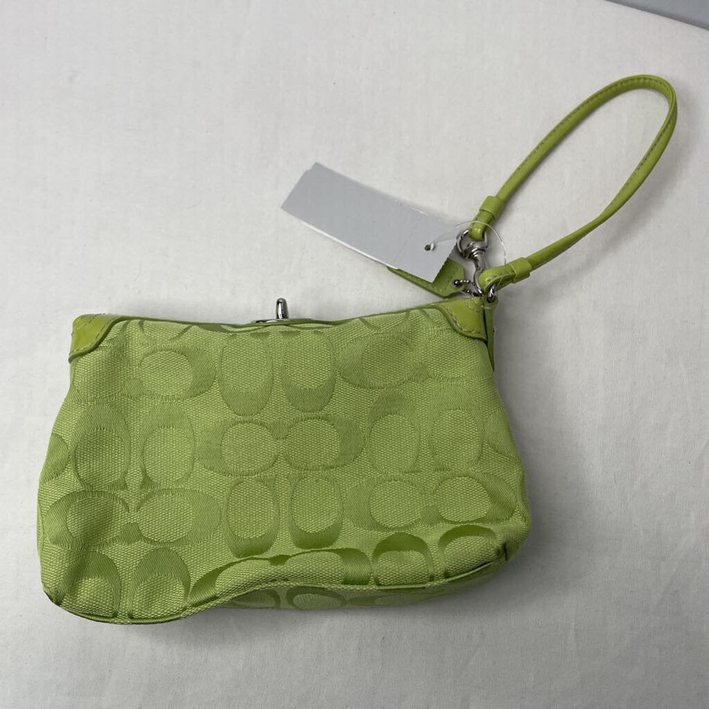 Coach Wallet Wristlet Green