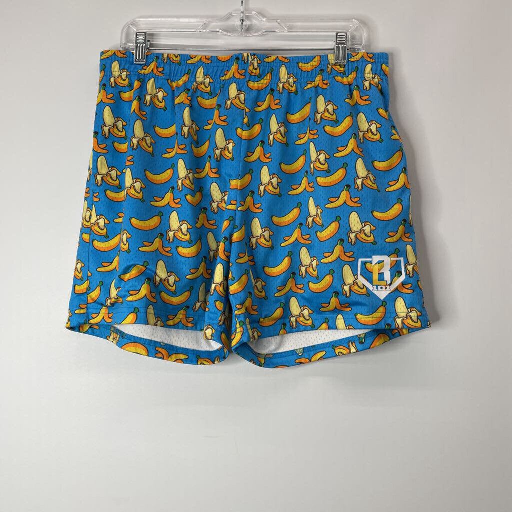 Athletic Bottoms Men's L Blue/Yellow Bananas