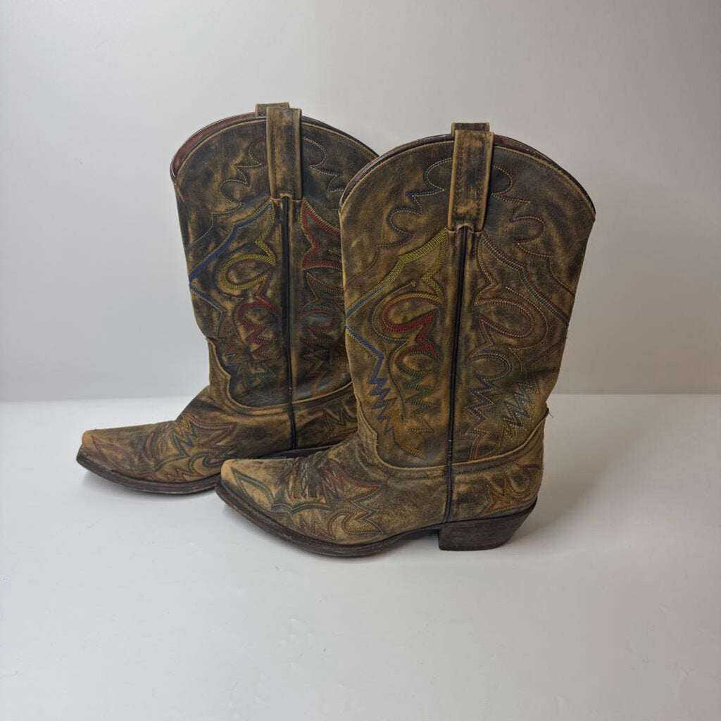 Boots 8.5 Brown/Multi