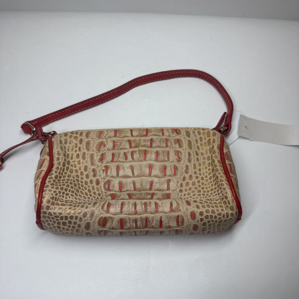 Dooney & Bourke Purses Gold/Red Reptile