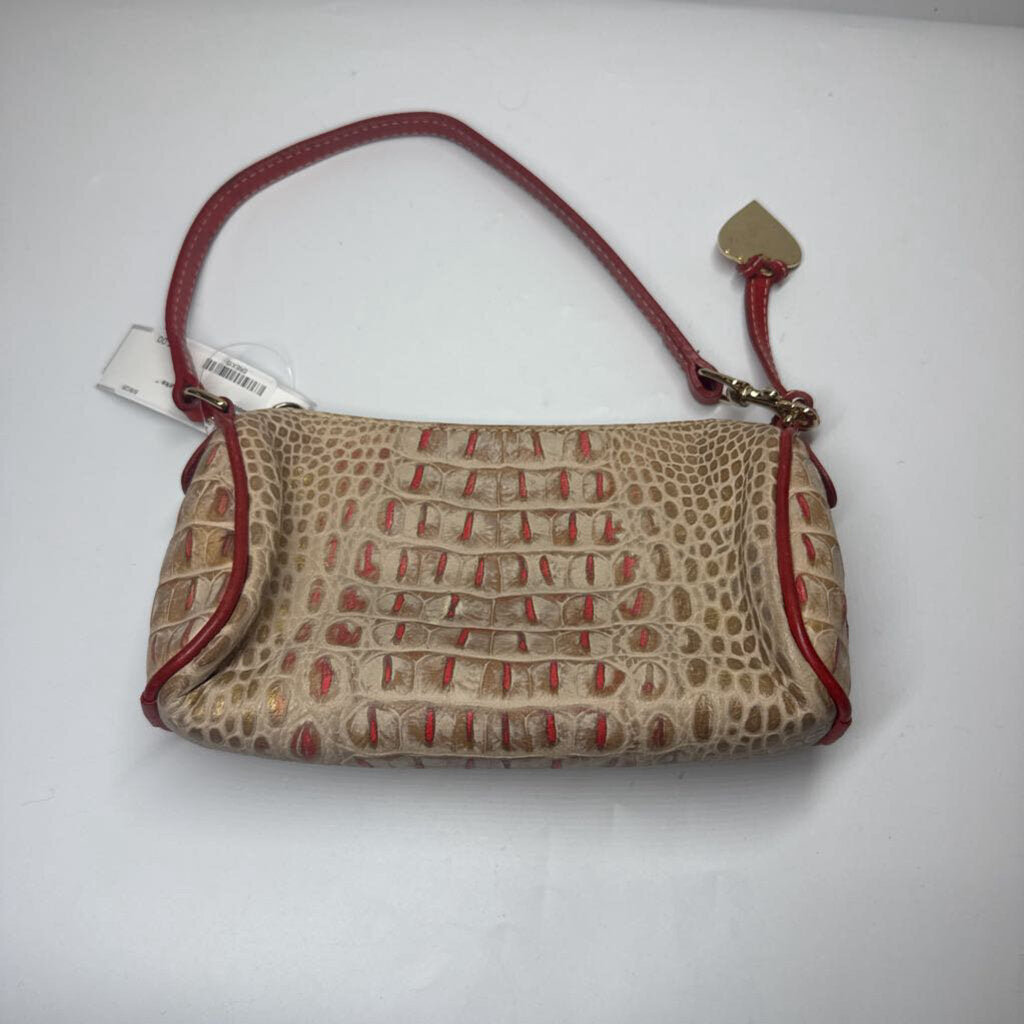 Dooney & Bourke Purses Gold/Red Reptile
