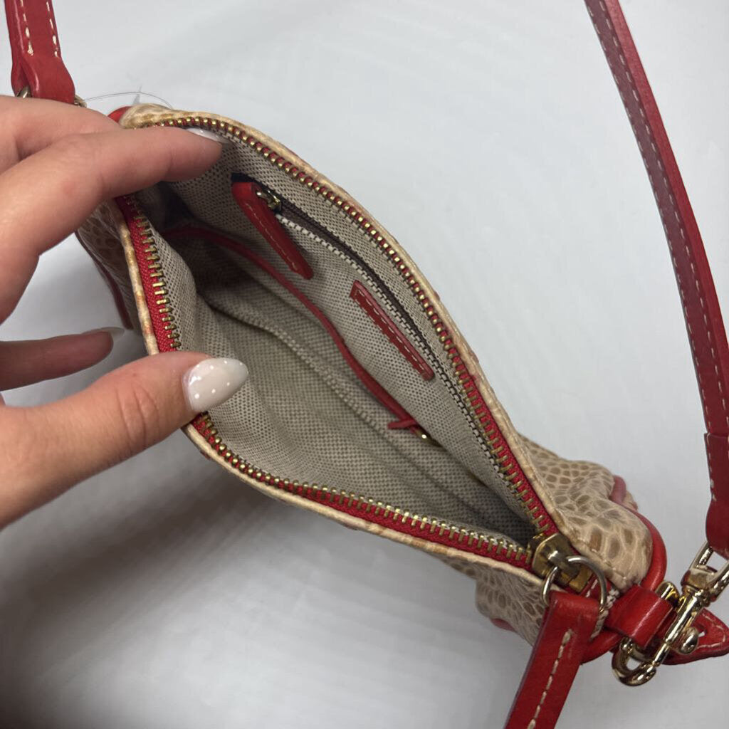 Dooney & Bourke Purses Gold/Red Reptile