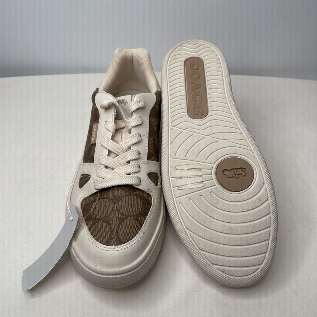Coach Shoes 9.5 White/Brown
