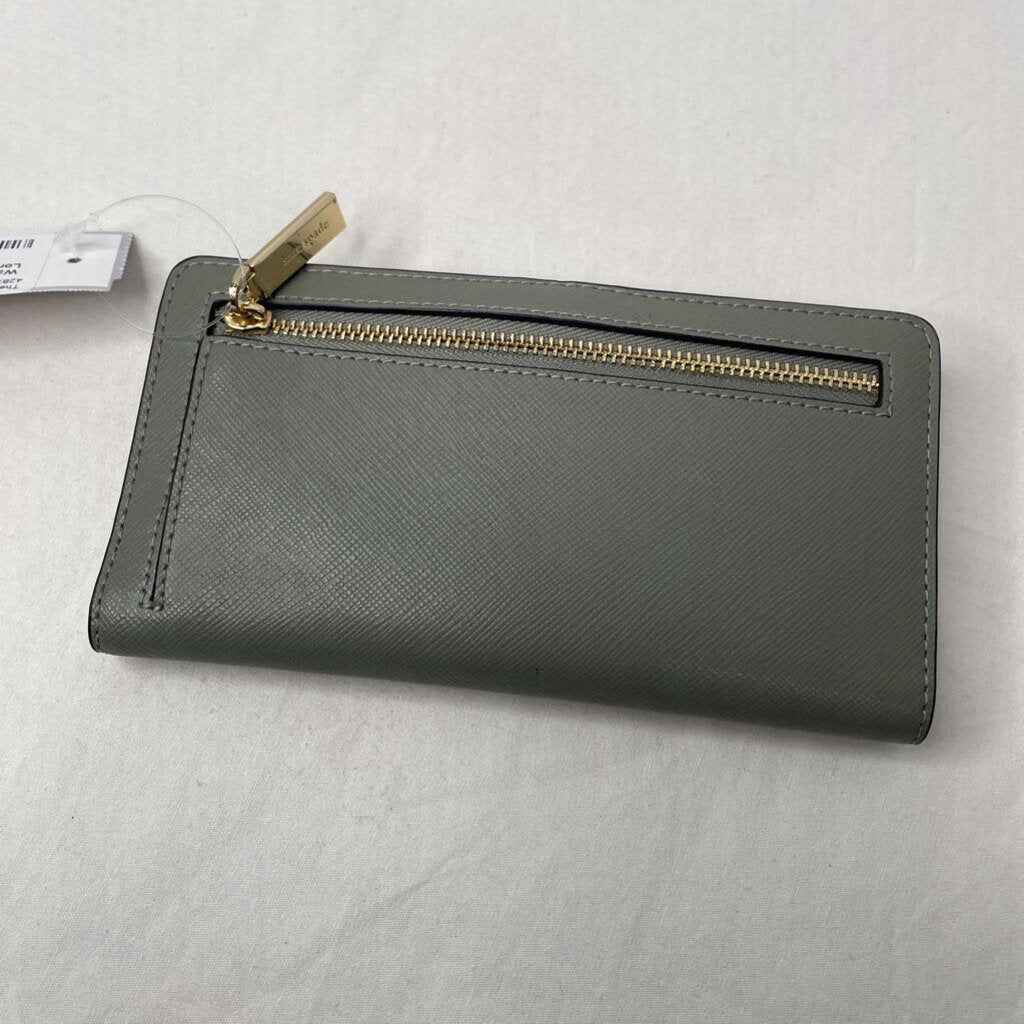 Kate Spade Wallet Long Bifold Gray/Ivory
