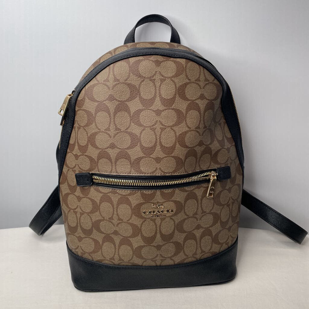 Coach Purses Backpack Brown Signature
