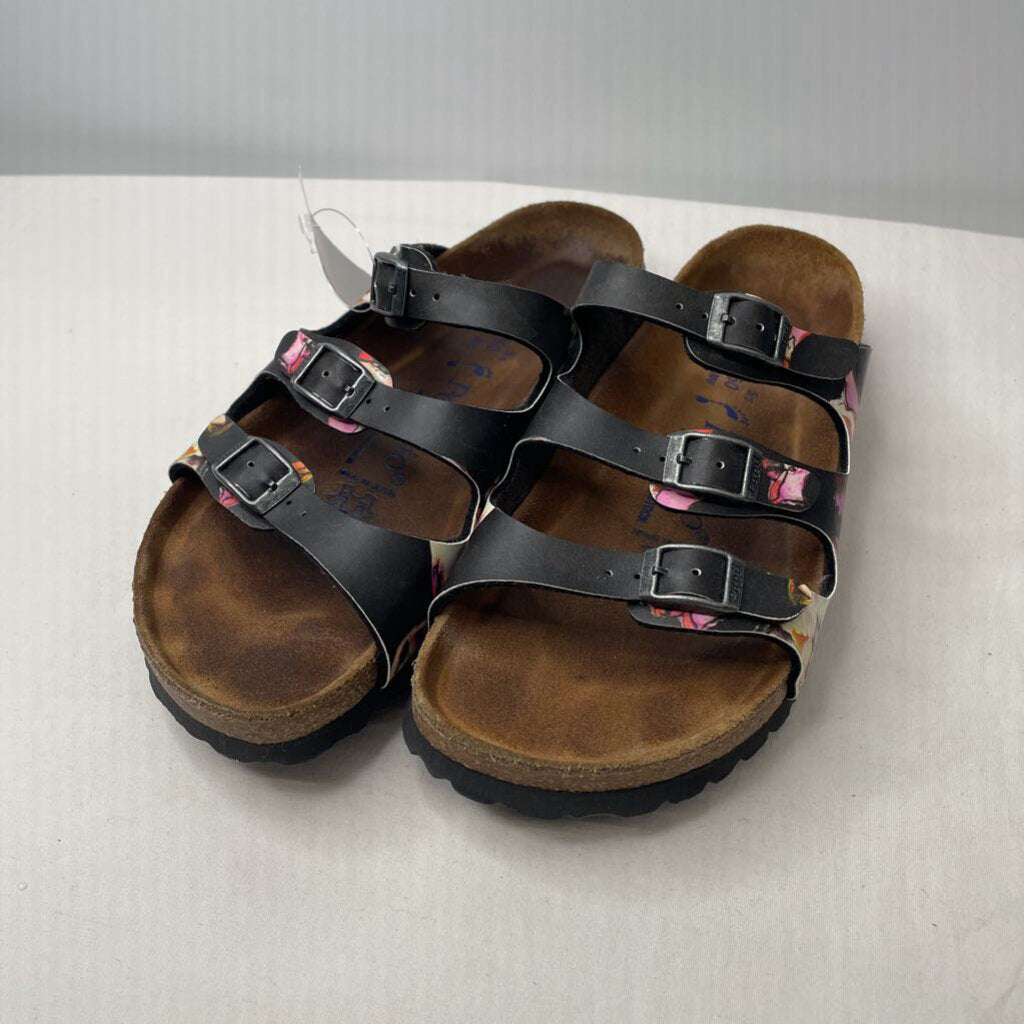 Birkenstock Sandals 8 Black/Floral