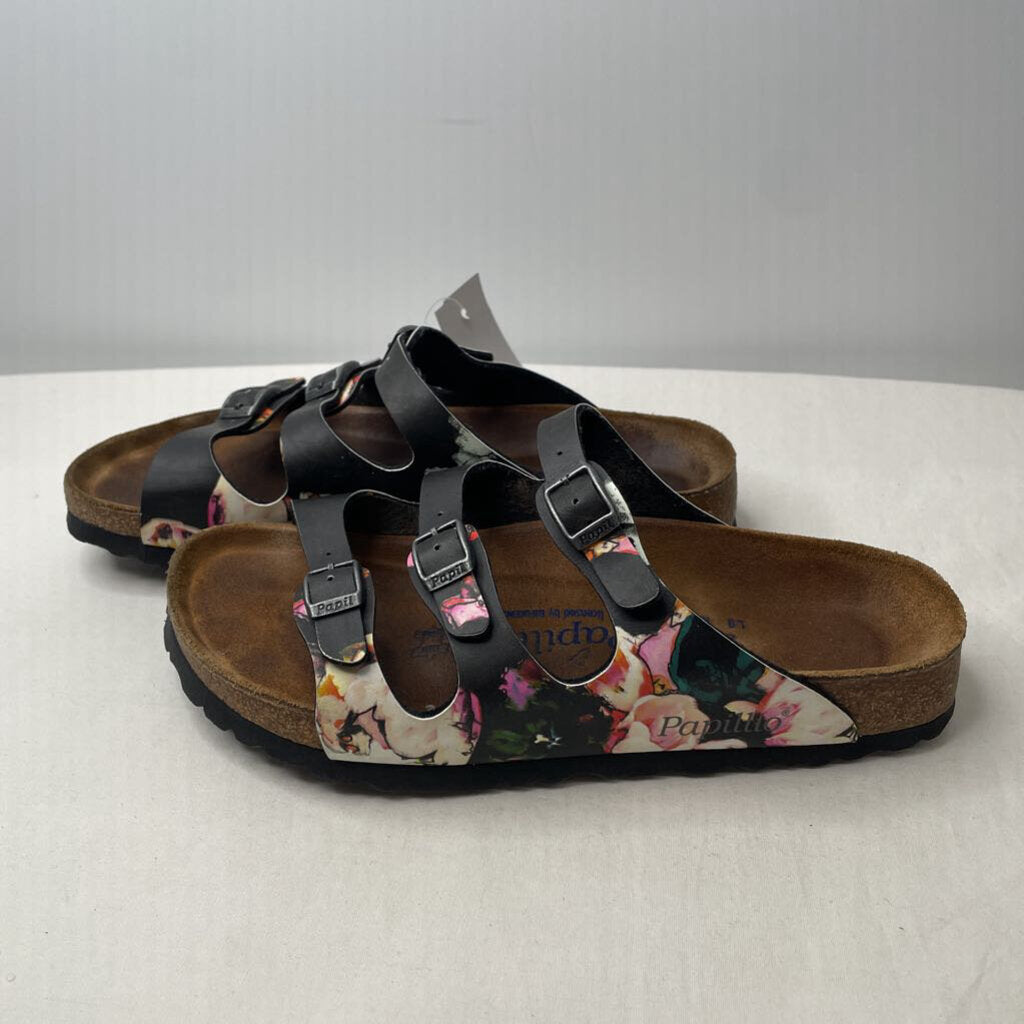 Birkenstock Sandals 8 Black/Floral