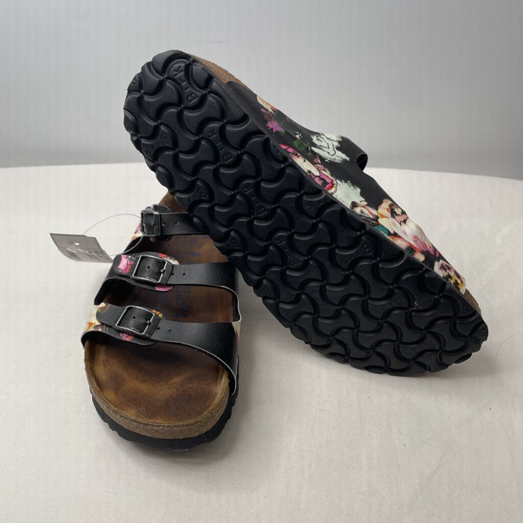 Birkenstock Sandals 8 Black/Floral
