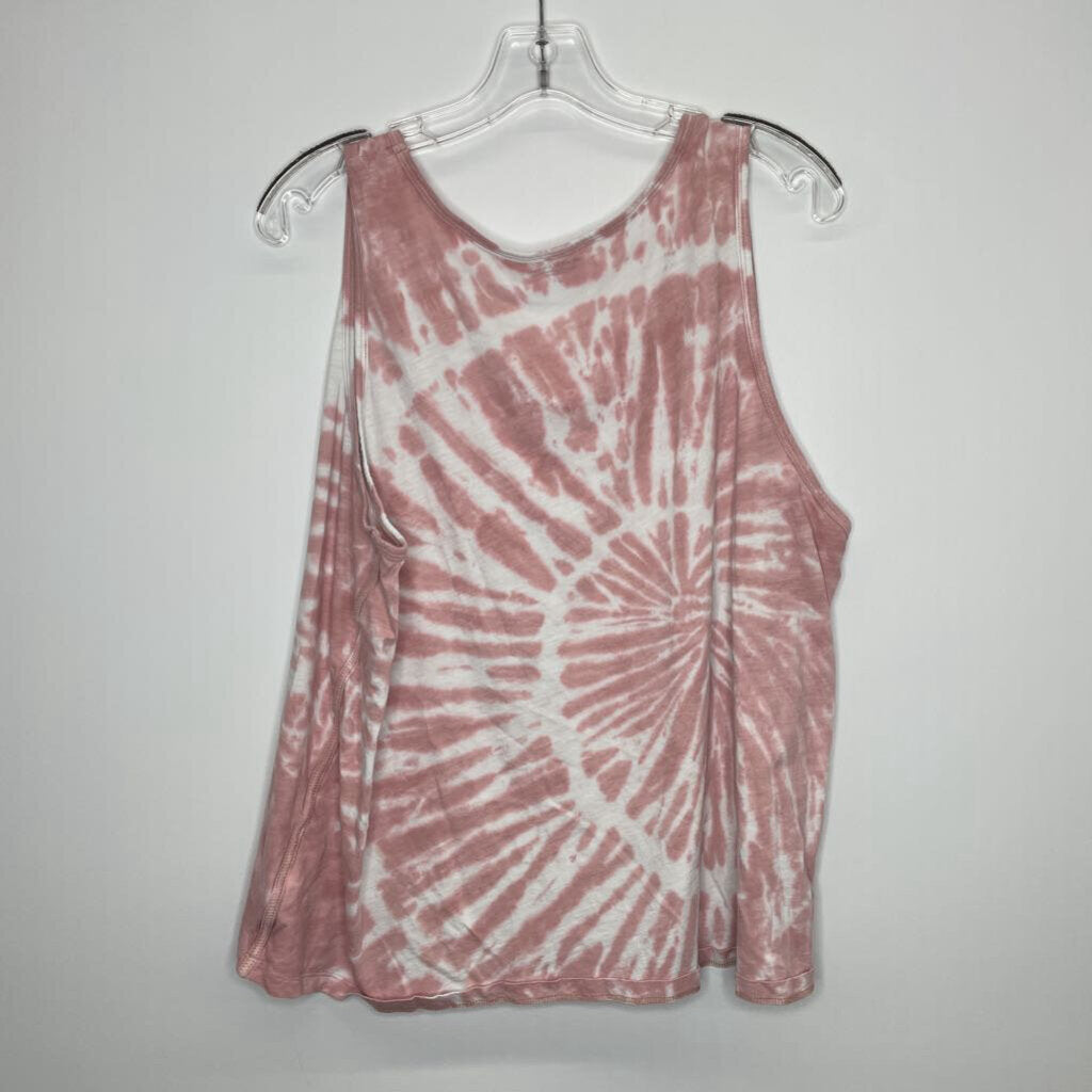 Athleta Athletic Tops 2XL Pink/White Tie Dye