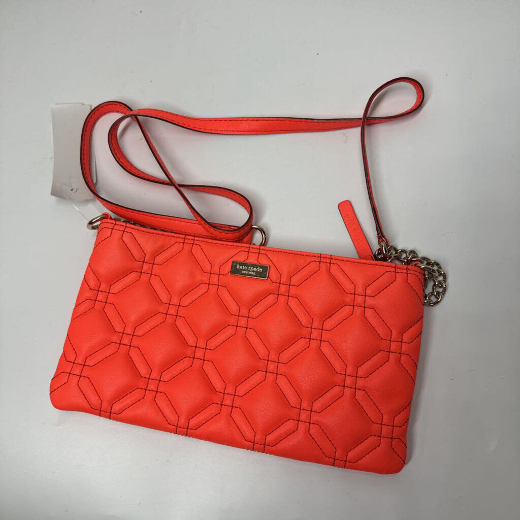 Kate Spade Purses Quilted Crossbody Orange