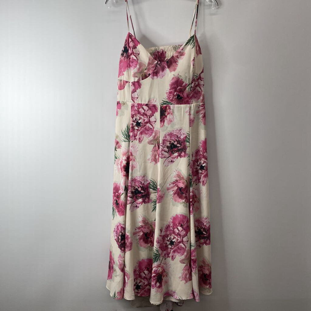 Express Dress XL Ivory/Pink