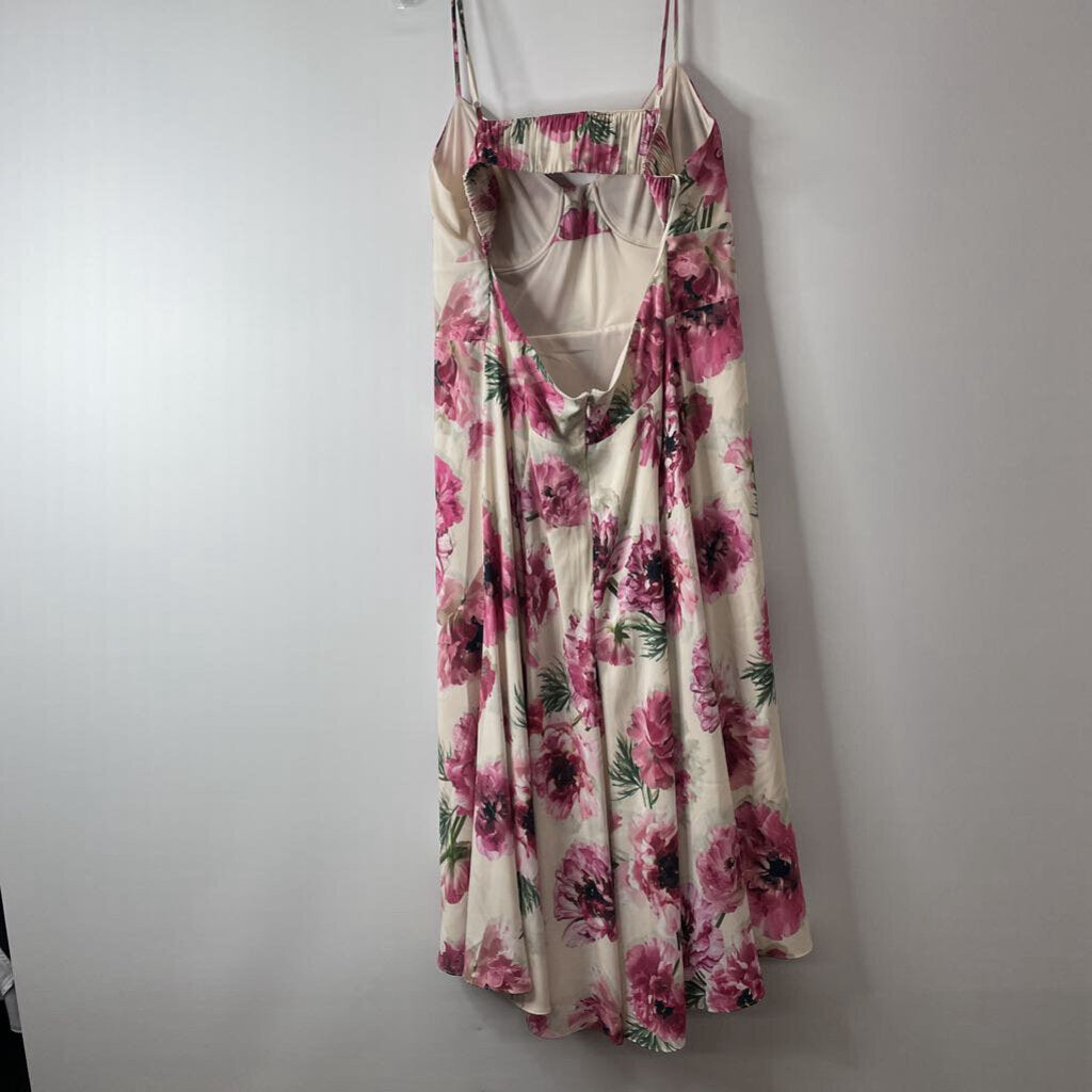 Express Dress XL Ivory/Pink
