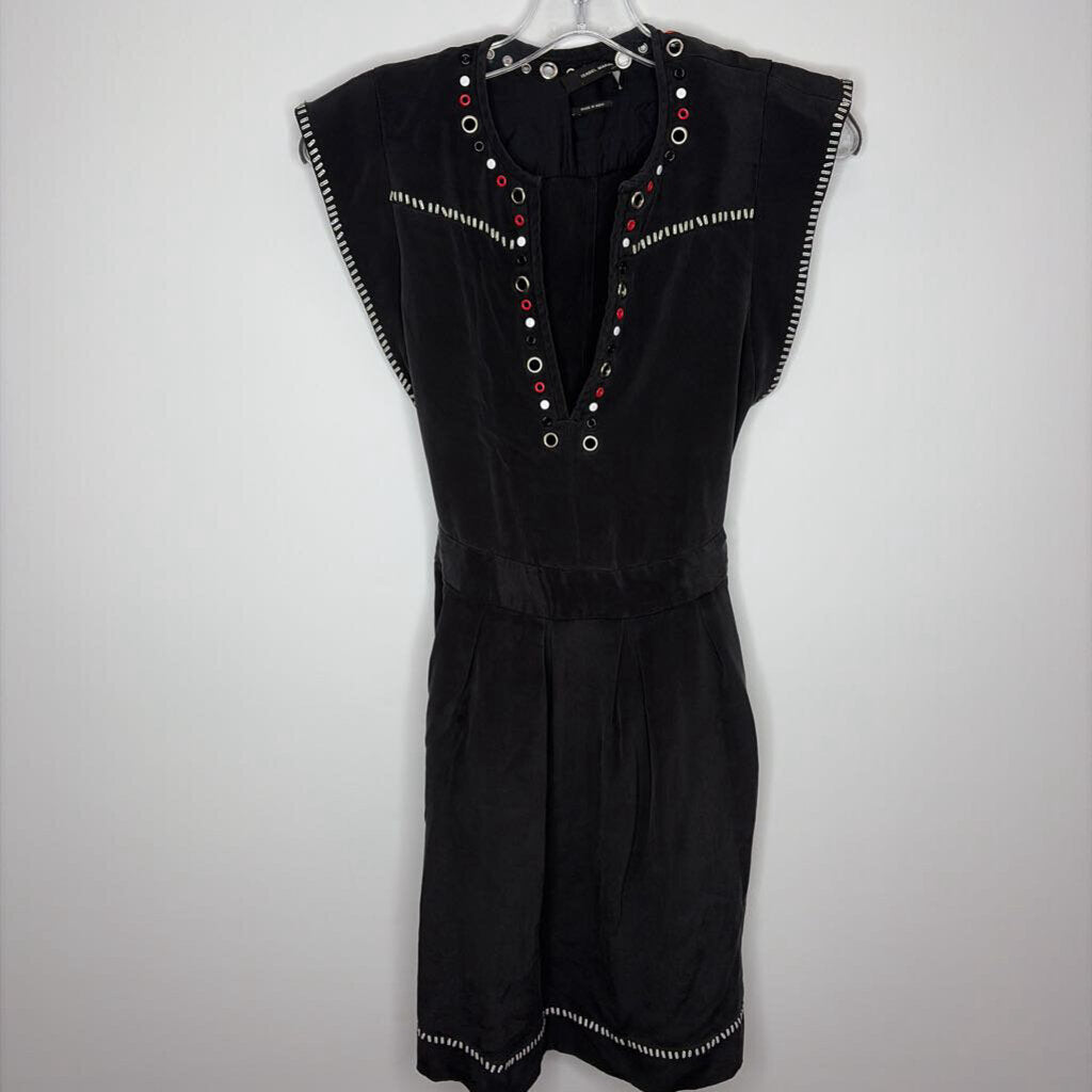 Dress M(10) Black/White/Red