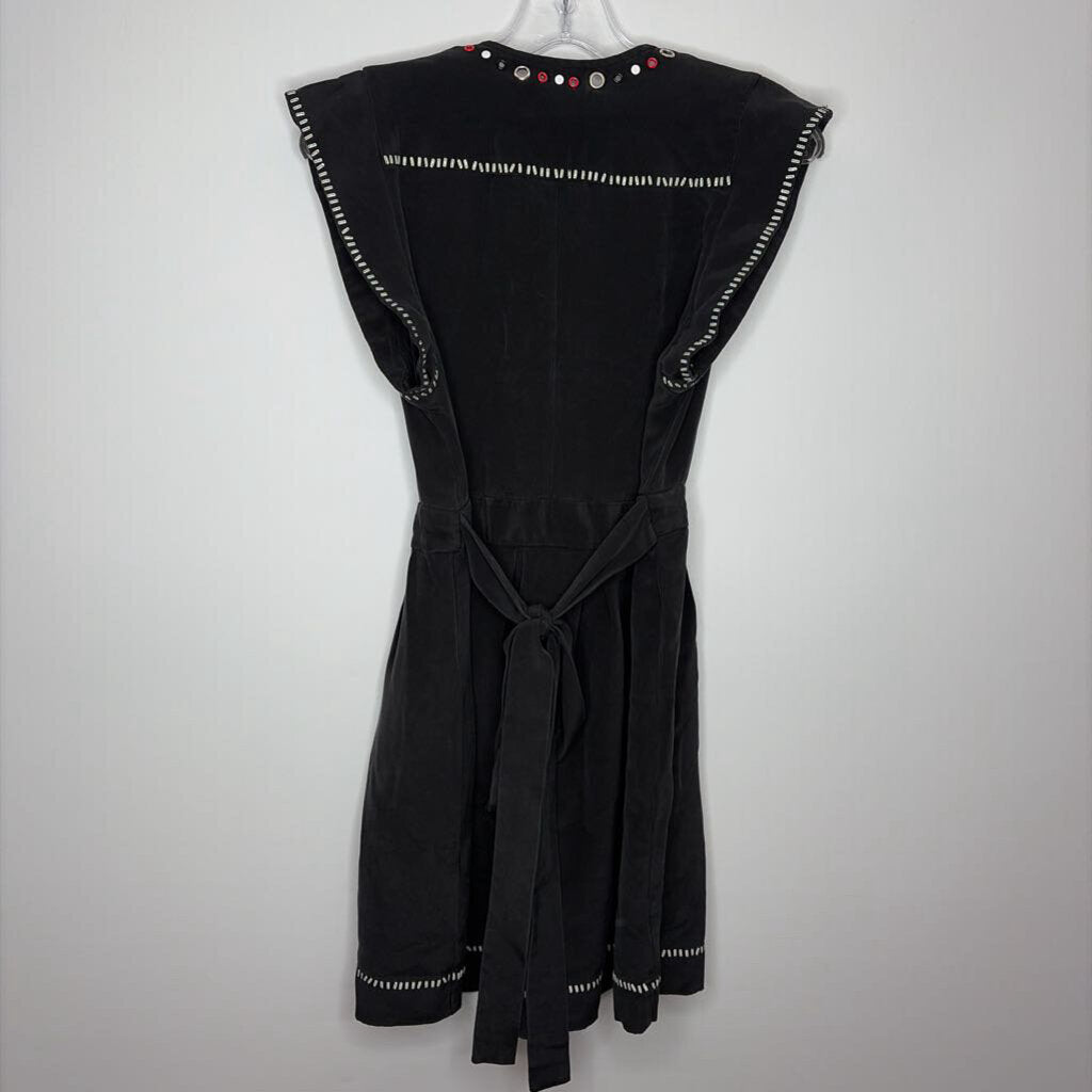 Dress M(10) Black/White/Red