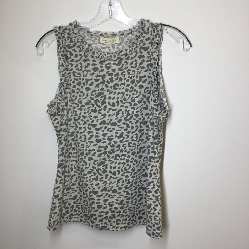 Doe & Rae Tank S Gray/Cheetah