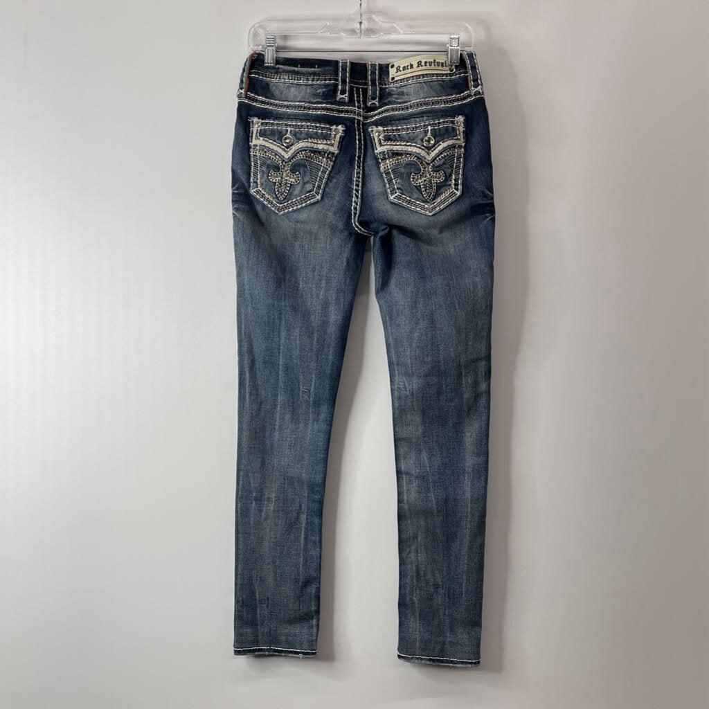 Rock Revival Designer Jeans 0 Mixed Denim