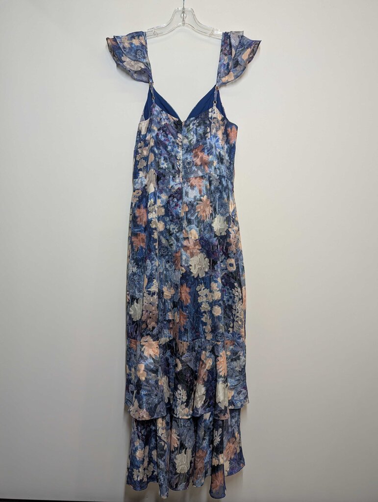 Anthropologie Dress 8/M Blue/Pink Floral