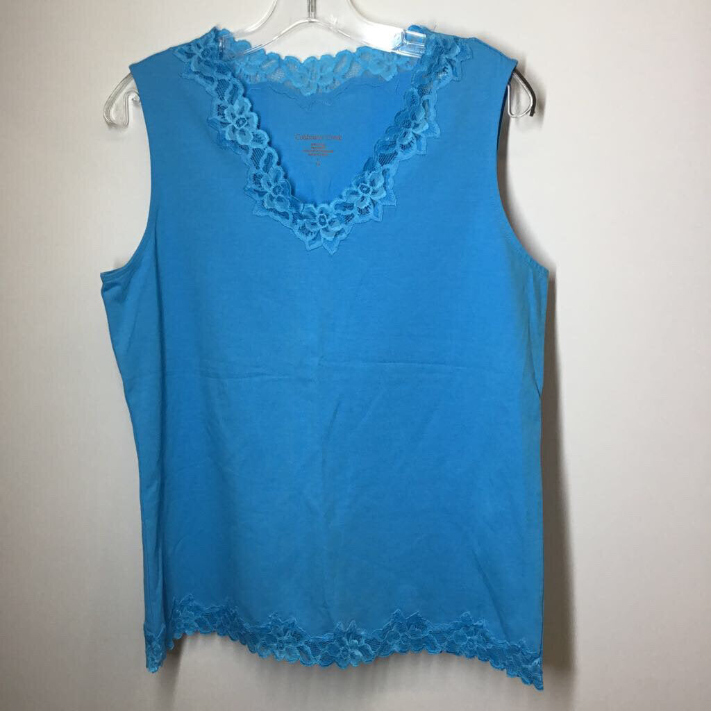 Coldwater Creek Tank L Blue