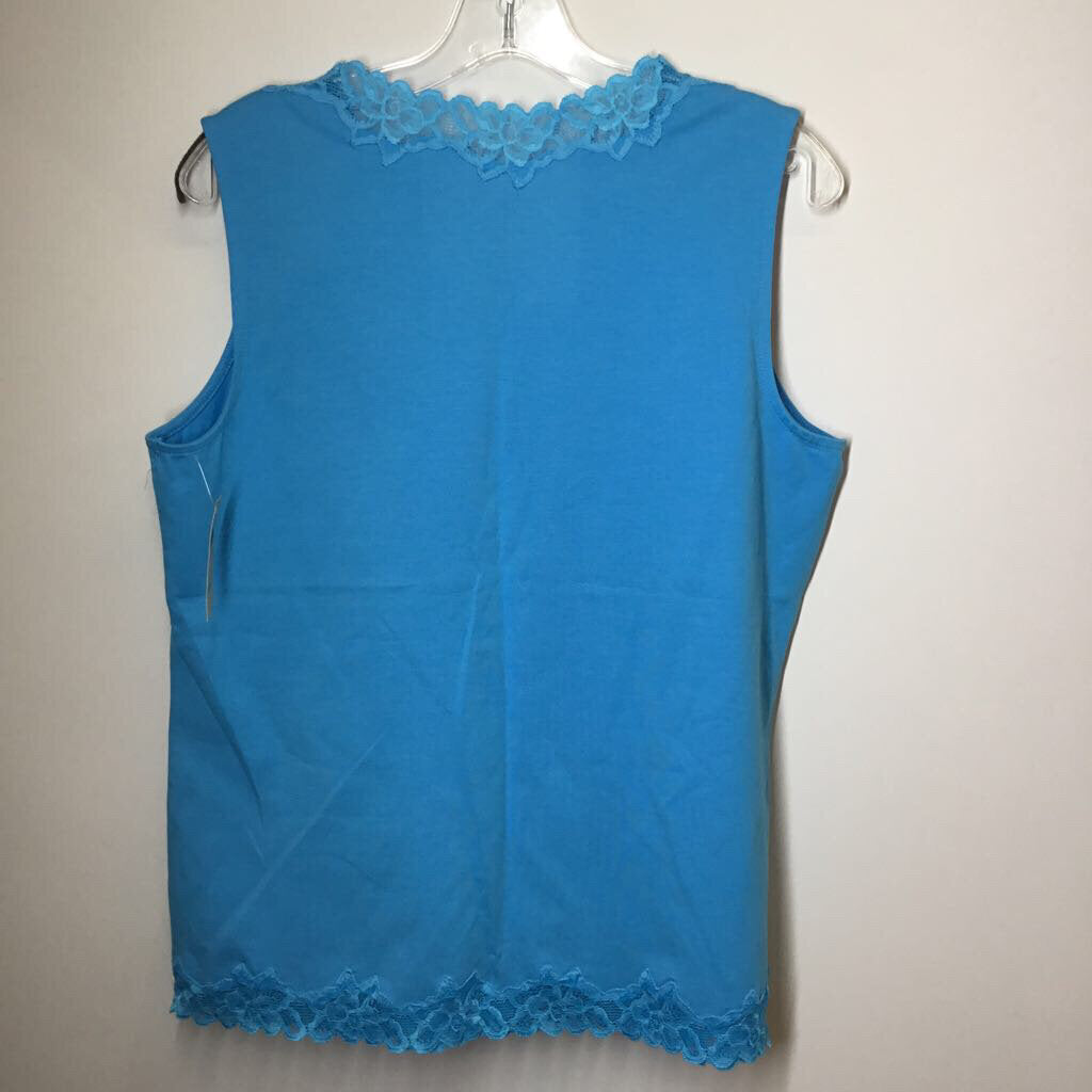 Coldwater Creek Tank L Blue