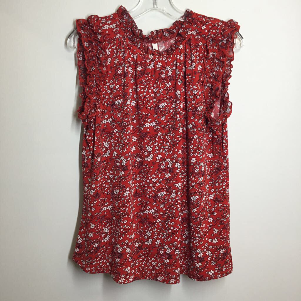 ny collection Shirt M Petite Red/Black