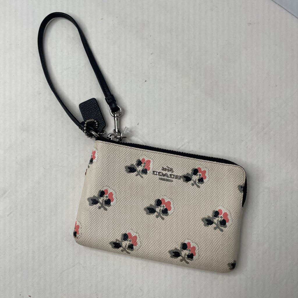 Coach Wallet Wristlet Cream/Bramble Rose