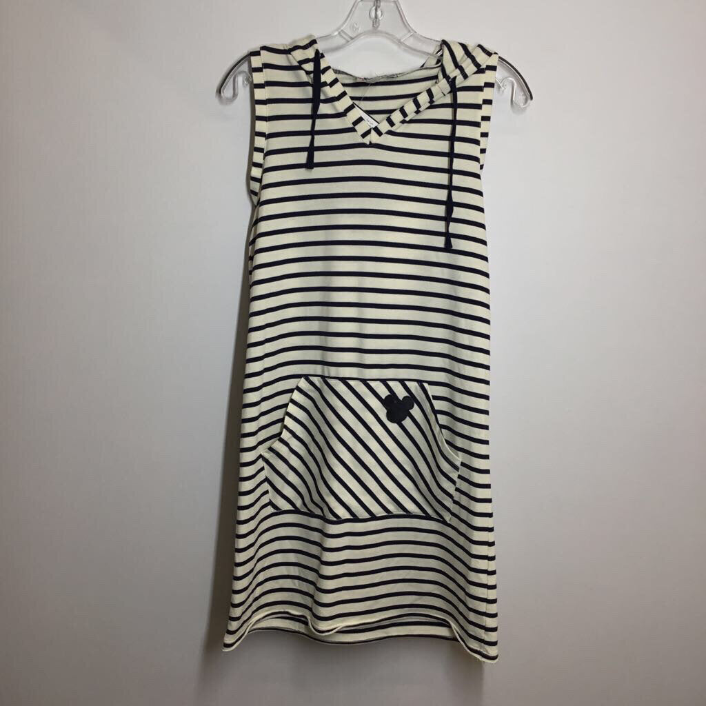 Junk Food Dress M Navy Stripes