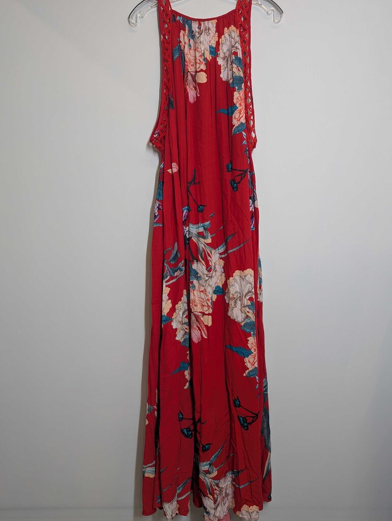 Dress M Red/Floral