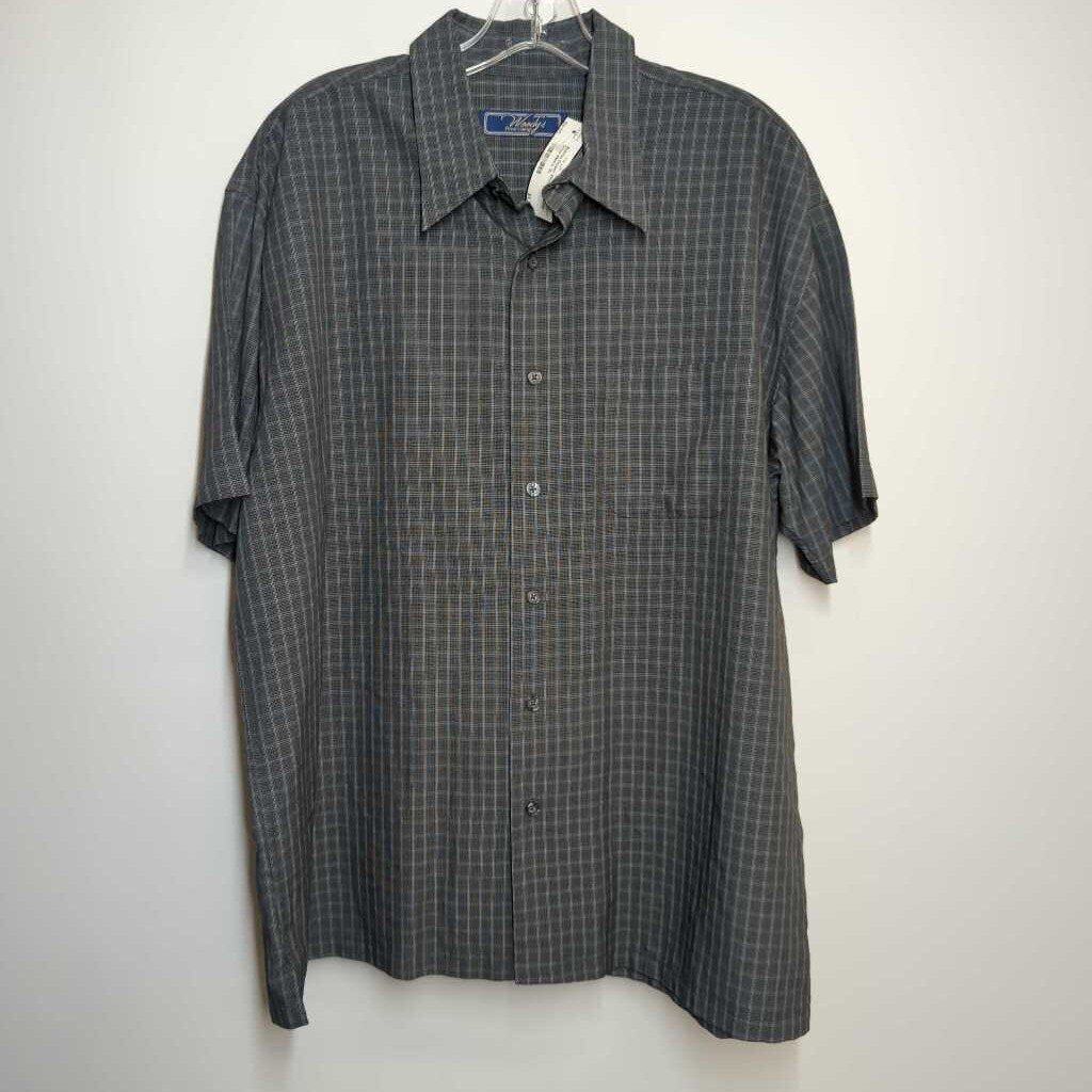 Button Down Men's XL Grey