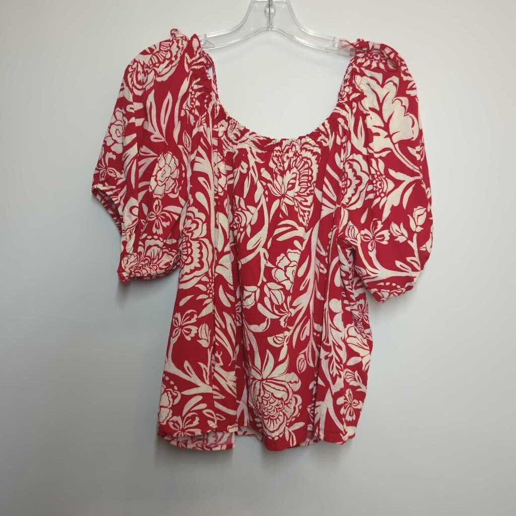 Knox Rose Shirt L Red/White