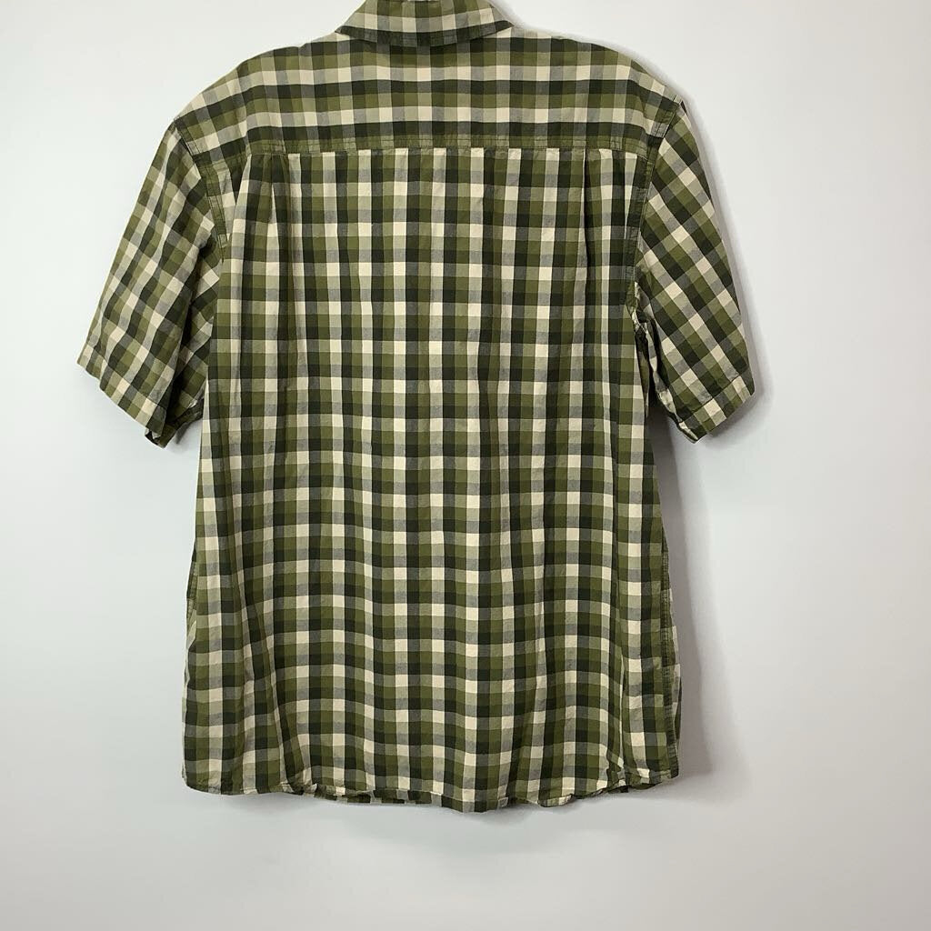 Carhartt Button Down Men's L Green/White