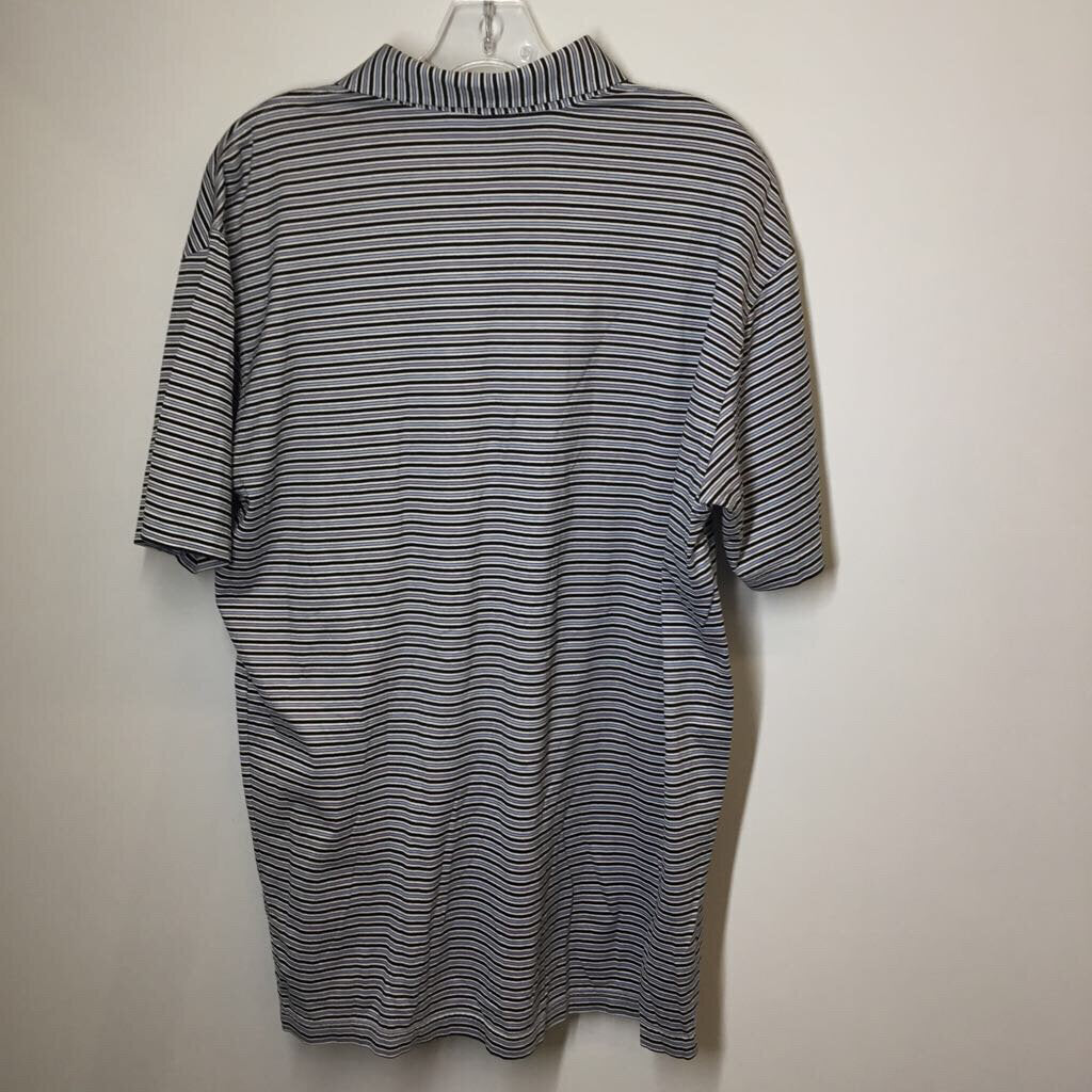 Peter Millar Polo Shirt Men's M Stripes