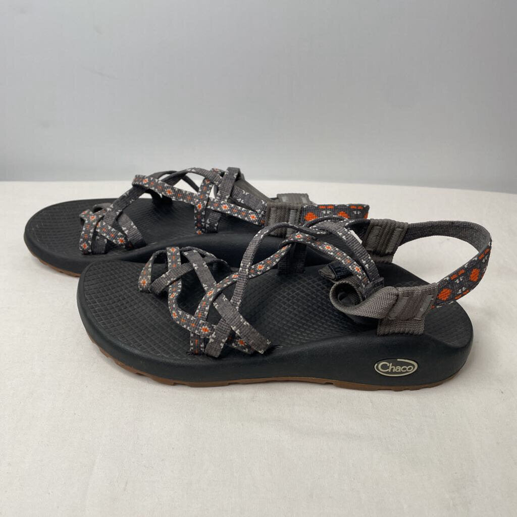 Chaco Sandals 8 Gray/Orange