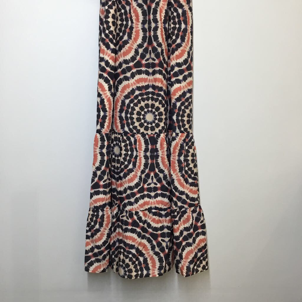 Dress S Orange/Navy/Pink