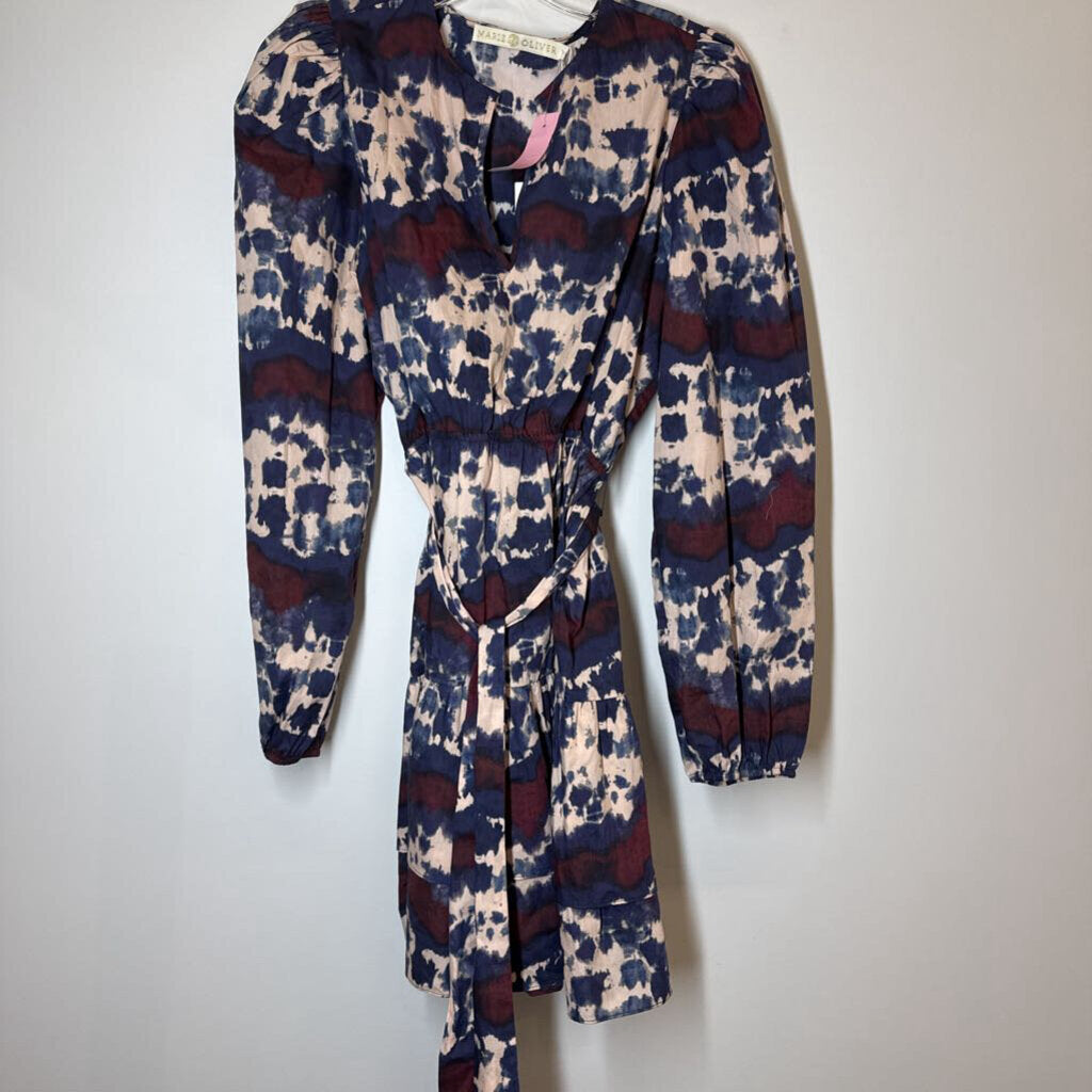 Dress M Orange/Navy