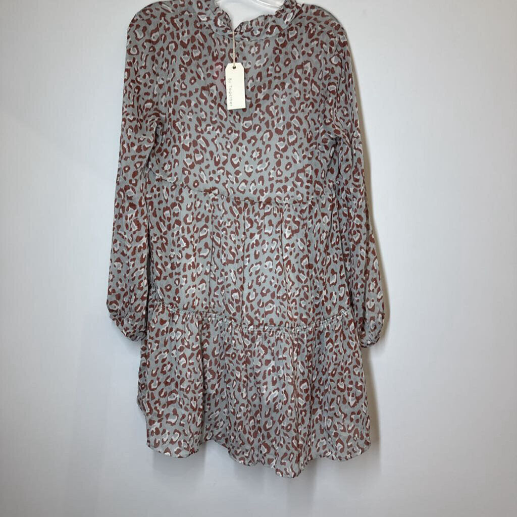 By Together Dress M Grey/Brown/Animal Print