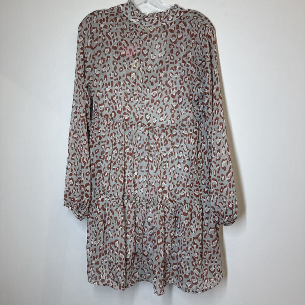 By Together Dress M Grey/Brown/Animal Print