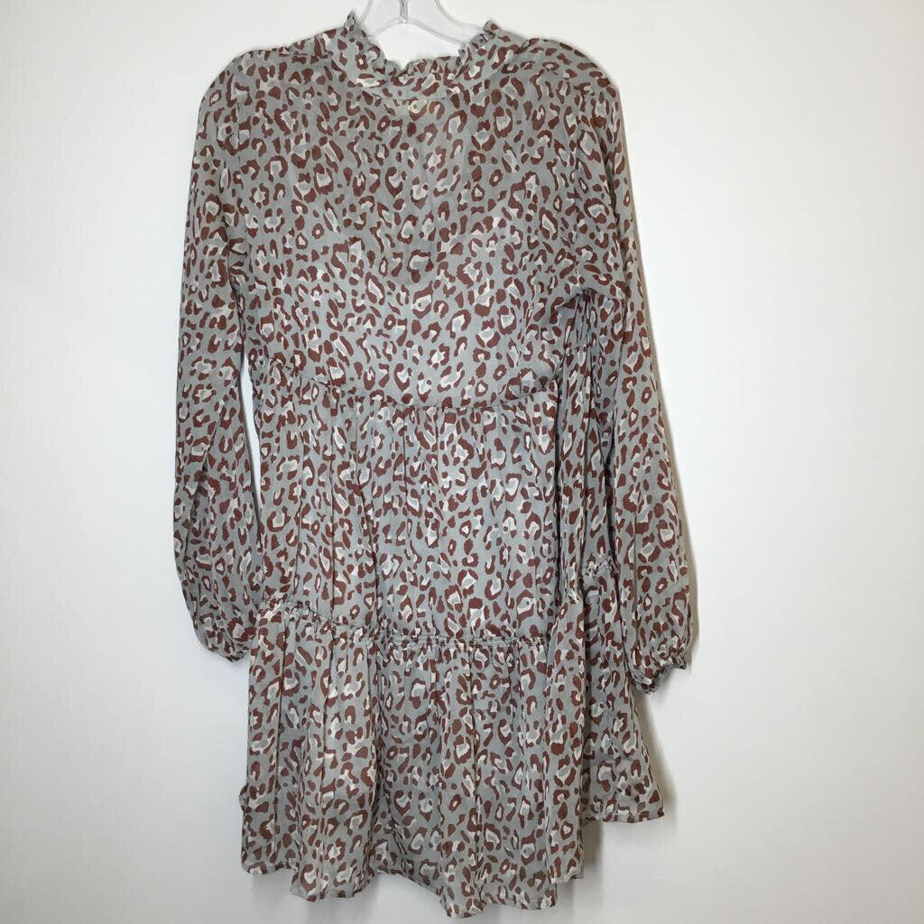 By Together Dress S Grey/Brown/Animal Print