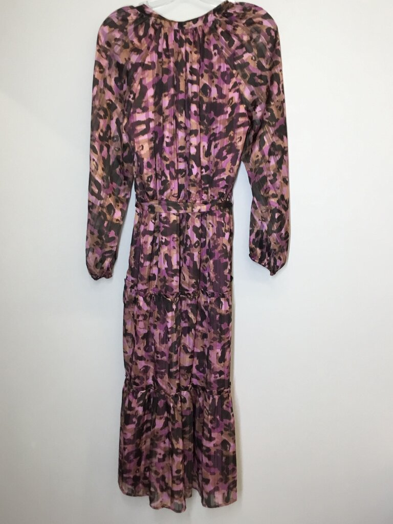 Greylin Dress L Purple/Brown
