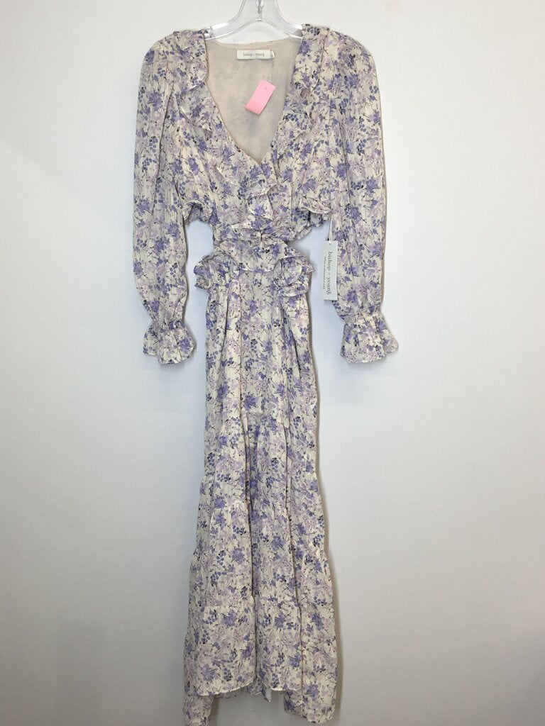 Bishop+Young Dress XS White/Purple/Floral
