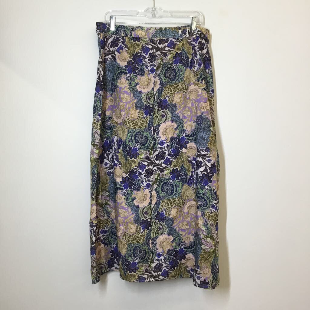 Skirt L Purple/Navy/green