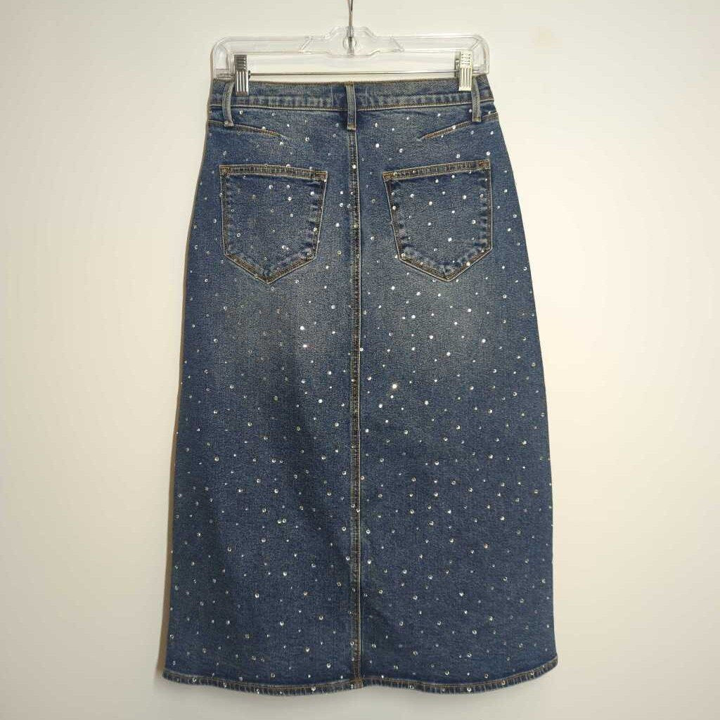 Driftwood Skirt M Denim/Sparkle