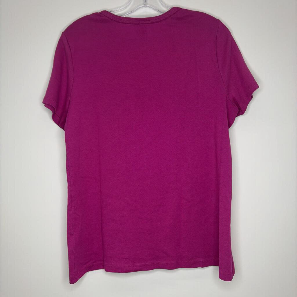 Lands' End Shirt L Magenta