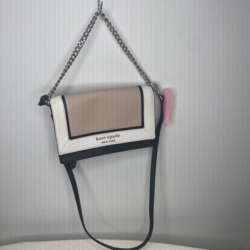 Kate Spade Purses Cameron Convertible Crossbody White/Beige/Black