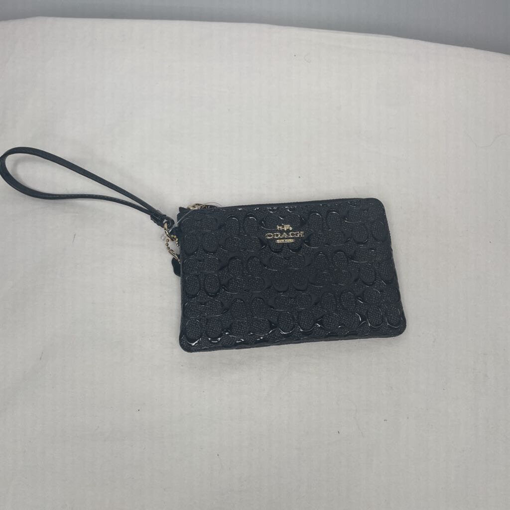 Coach Wallet Wallet Clutch Glossy Black