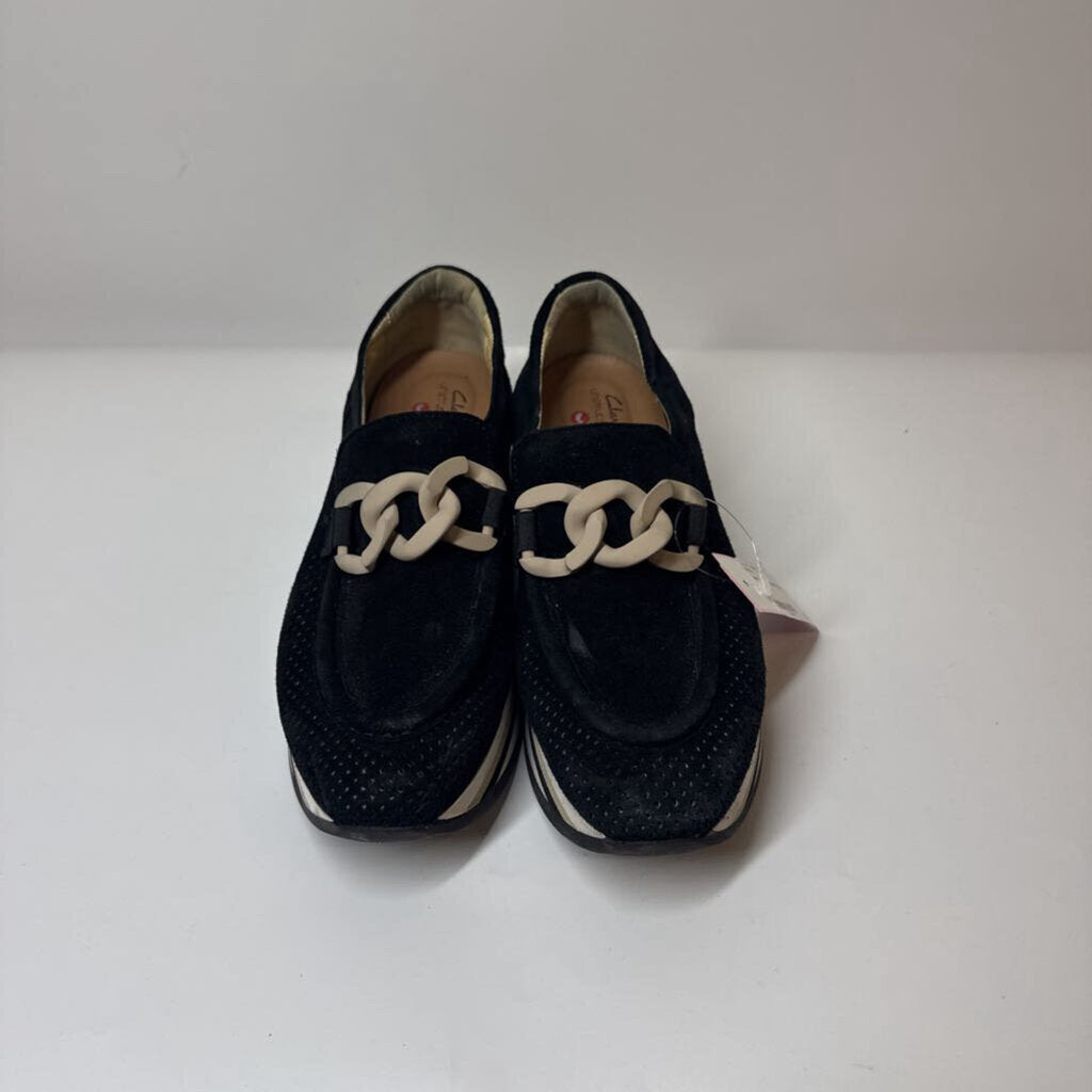 Clarks Shoes 6.5 Black/Cream/White
